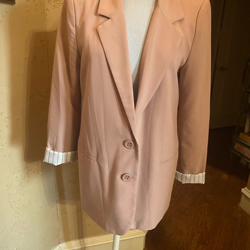 Forever 21 blazer blush